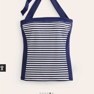 Boden Blue and White Striped Tankini Swim- New / Never Worn
Tankini Top Only